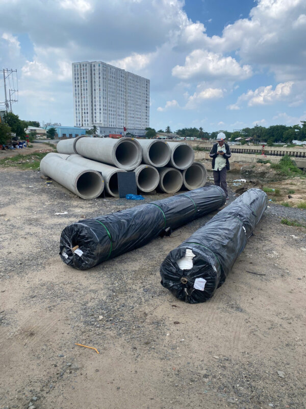 Vải địa kỹ thuật tại công trình 2